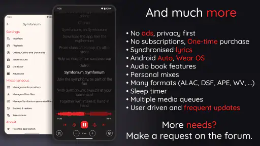 Symfonium: Music player & cast screenshot