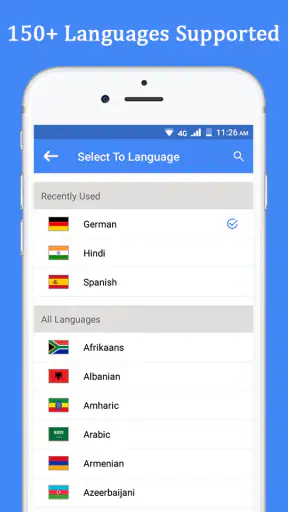 Talen spreken en vertalen screenshot