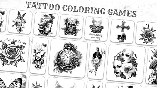 Tattoo Coloring games screenshot