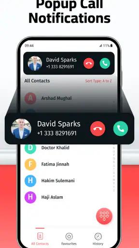 Telefoonkiezer, Recorder screenshot