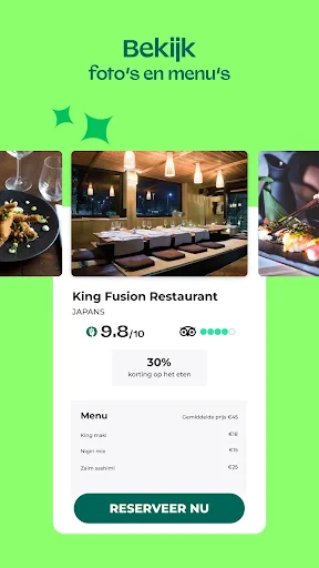 TheFork- reserveer restaurants screenshot