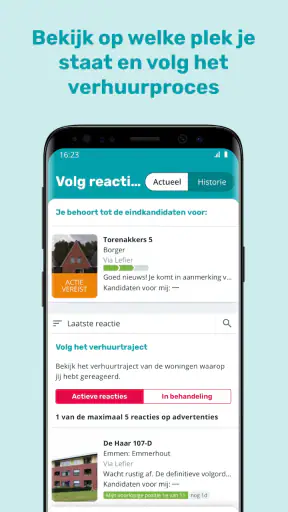 Thuiskompas screenshot