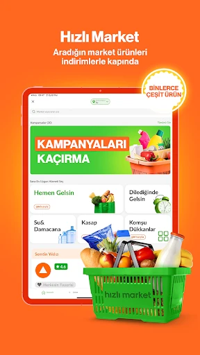 Trendyol Go: Yemek, Market, Su screenshot