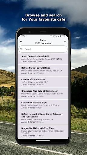 U.K. Biker Cafes screenshot