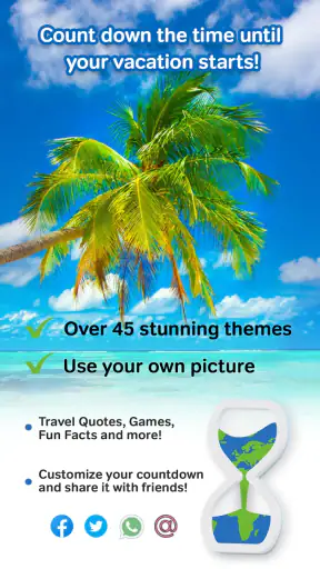 Vakantie Countdown App screenshot