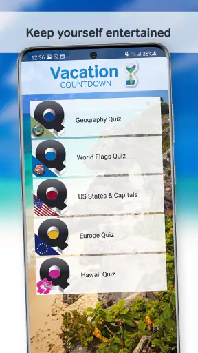 Vakantie Countdown App screenshot