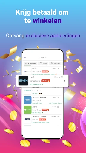 Verdien geld en contanten screenshot