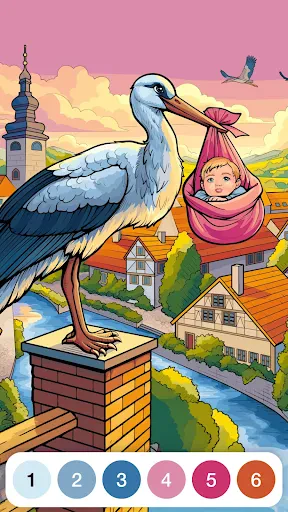 Verf op nummer kleurspellen screenshot