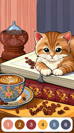 Verf op nummer kleurspellen screenshot