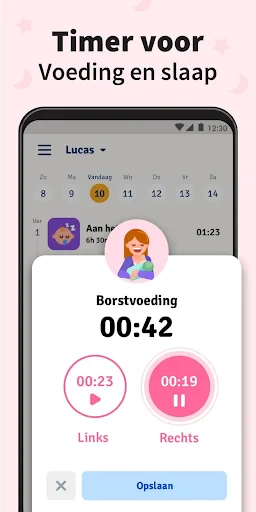 Voeding & Borstvoeding Tracker screenshot