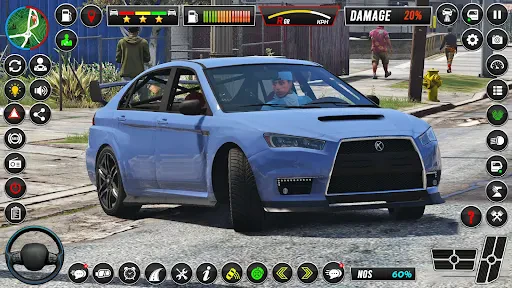 Vrachtschip rijdende auto spel screenshot