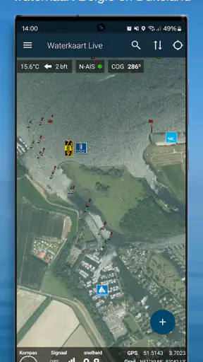 Waterkaart Live - Routes, AIS screenshot