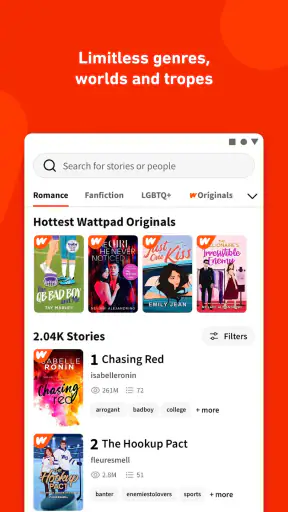 Wattpad - Waar verhalen leven screenshot