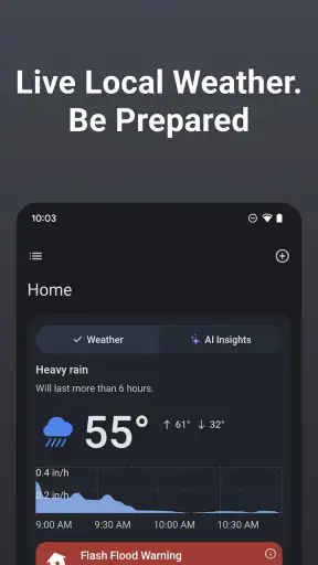 Weer door Rain Viewer screenshot