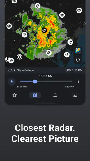 Weer door Rain Viewer screenshot