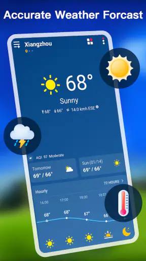 Weer - Nauwkeurige weer-app screenshot