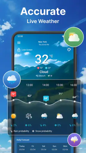 Weerbericht app screenshot