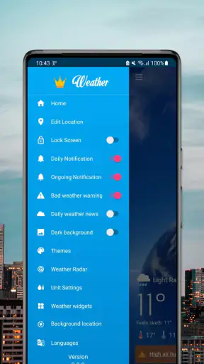 Weersvoorspelling (Radarkaart) screenshot