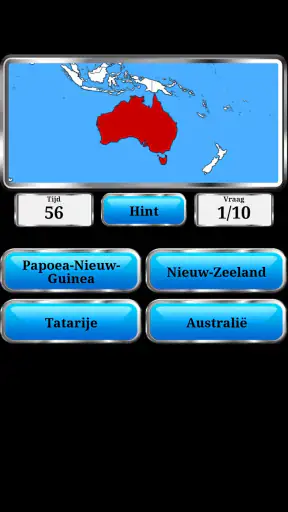 Wereld Geografie - Quiz Spel screenshot