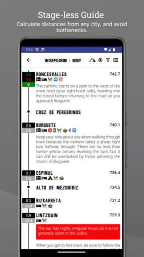 Wise Pilgrim Camino Francés screenshot