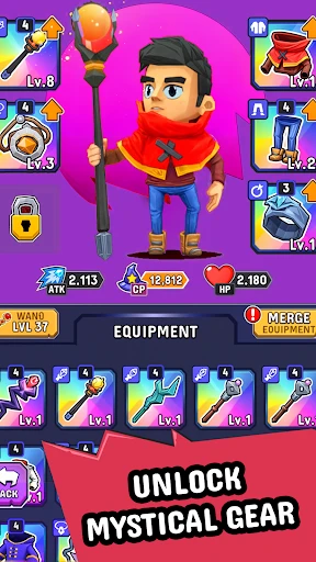 Wizario: Idle Magic RPG screenshot