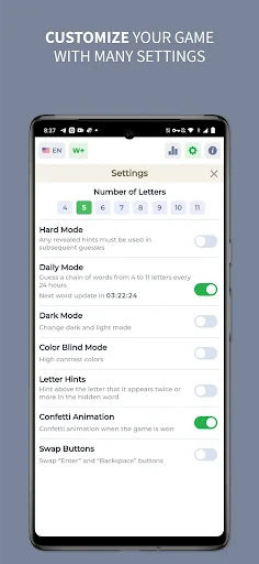 Wordly in het Nederlands screenshot