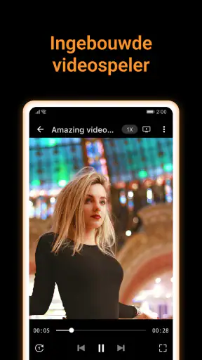 X Downloader en videospeler screenshot