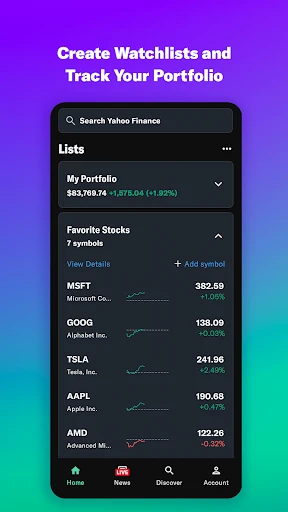 Yahoo Finance: Stocks & News screenshot