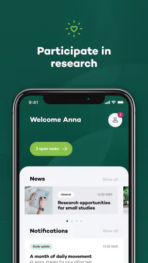 Your Research App screenshot