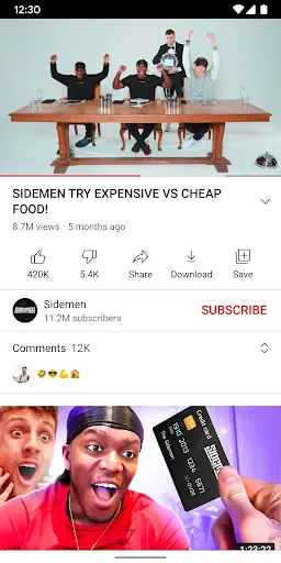 YouTube screenshot