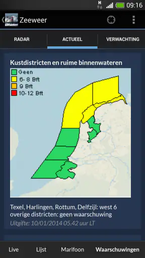 Zeeweer - Maritieme app screenshot