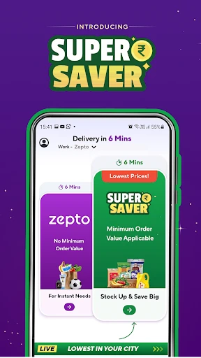 Zepto:10-Min Grocery Delivery* screenshot