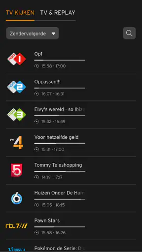 Ziggo GO TV screenshot