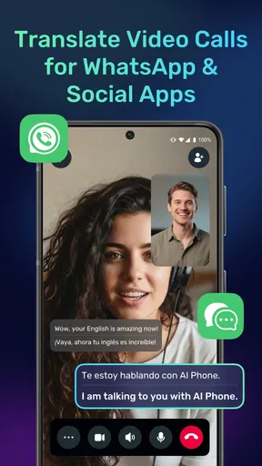 AI Phone: リアルタイム通話翻訳, 音声翻訳 screenshot