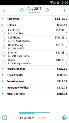 Home Budget with Sync screenshot