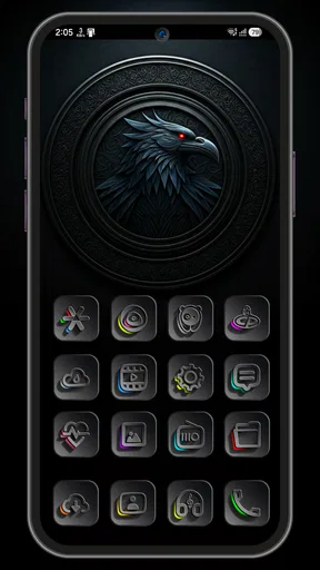 Raven Dark Icon Pack screenshot