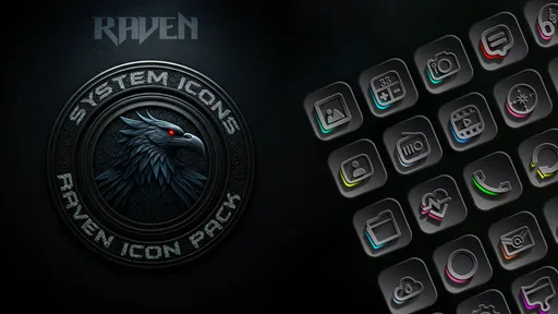 Raven Dark Icon Pack screenshot