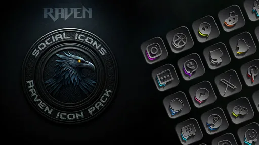 Raven Dark Icon Pack screenshot