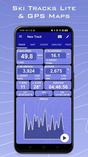 Ski Tracks Lite & Karte GPS screenshot