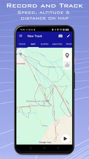 Ski Tracks Lite & Karte GPS screenshot
