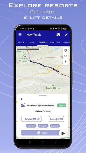 Ski Tracks Lite & Karte GPS screenshot