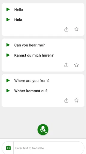 Microsoft Translator screenshot