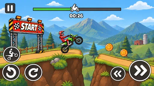 Hill Climb Bike Stunts screenshot