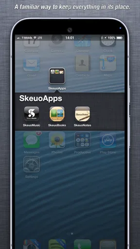SkeuoLauncher screenshot