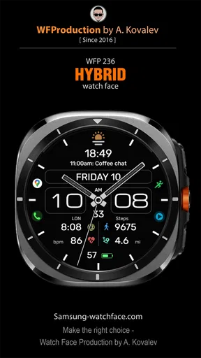 WFP 236 Hybrid watch face screenshot