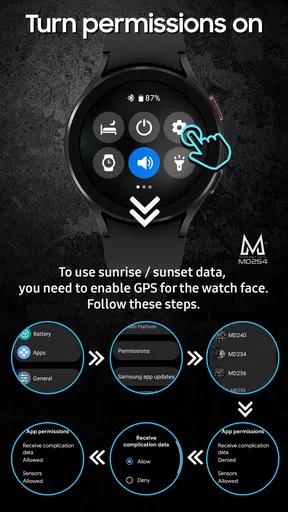 MD254 Digital watch face screenshot