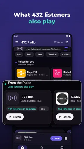 432 Radio: 432Hz Online Radio screenshot