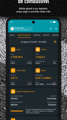 Drivvo - Gestão de veículos screenshot