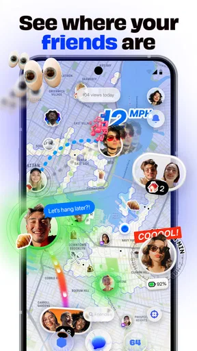 Bump - mapa para amigos screenshot