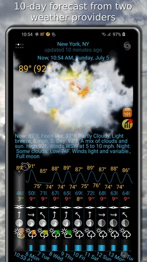 eWeather HDF - weather app screenshot